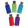 Verbatim PinStripe 8GB USB 2.0 Type A Flash Drive, Assorted Colors, 5/Pack (99149)~#|#~581F8E22-3897-4864-ACDE61C9CFF1F885_sc7