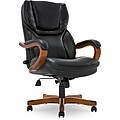 Serta Conway Big & Tall Ergonomic Bonded Leather Swivel Executive Chair, Black/Brown (CHR100007)