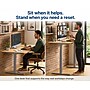 Uncaged Ergonomics Rise Up 60"W Electric Adjustable Bamboo Standing Desk, Natural/Gray (RUGB)~#|#~582BA838-E2B3-4F18-ADD3686EF6E925D3_sc7