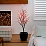 Nearly Natural 4' Pre-Lit Halloween Deluxe Black Twig Artificial Fall Tree with 81 Orange and Purple LED Lights (T4757)~#|#~947B6C34-8A5B-4715-8B41CFC8E719CF01_sc7