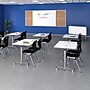 Correll 60"W x 30"D Adjustable Foldable Rectangular Training Room Table, Laminate, With Wheels, Frosty White Dry Erase~#|#~5830D0C9-9391-4EBC-98ED5EE63B142EBF_sc7