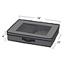 Household Essentials 69.1 Quart Storage Box with Lid, Fabric, Gray (52545-1)~#|#~58340AFF-E963-40D2-A739666E47B4F423_sc7