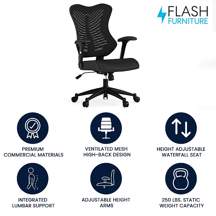 Flash Furniture Kale Ergonomic Mesh Swivel Executive Chair
