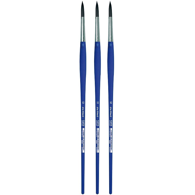da Vinci FORTE-Acrylics Oil and Acrylic Synthetic Student Round Brush, 3 /Pack (DVXVA863012-3) image 1