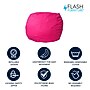Flash Furniture Dillon Cotton Small Refillable Bean Bag Chair, Solid Hot Pink (DGBEANSMSLDHTPK)~#|#~583F6C9E-6EFD-4308-A3CAB2DE90CD1338_sc7