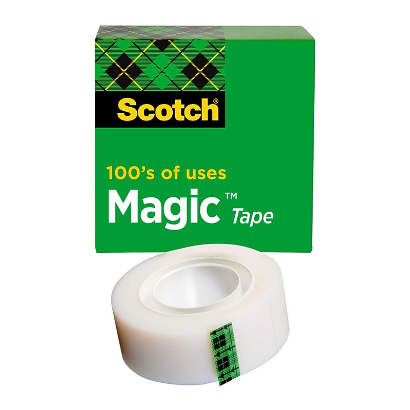 Scotch Magic Invisible Clear Tape Refill, 0.75" x 27 yds., 1" Core (810-1K) image 1