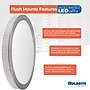 Bulbrite 9" Round 17-Watt 3000K LED Flush Mount Light, 1400 Lumens, Nickel (773610)~#|#~5846C1DA-5BE1-4996-8BDF74861BF78690_sc7