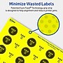 Avery Starburst Laser/Inkjet Multipurpose Labels, 1", Neon Yellow (3840/Box)~#|#~58482E9F-0F01-49D8-B2BDCB90AA5D33D2_sc7