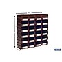 Triton Products LocBin Stackable Storage Bin, 3" x 4.12"x 5.37", Brown, 24/Pack (3-210BR)~#|#~584863CD-7678-44AC-8FECBE4201A7BB78_sc7