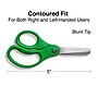 Staples 5" Kids Blunt Tip Stainless Steel Scissors, Straight Handle, Right & Left Handed (TR55052)~#|#~584A643E-2D53-4FB9-84B5EBEFF31C2614_sc7