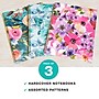 Global Printed Products 1-Subject Notebooks, 8.5"x11", College Ruled, 120 Sheets, Floral, 3/Pack (GPP-0104-A)~#|#~584BCAFB-510F-48C1-8821A1F2B5E17785_sc7