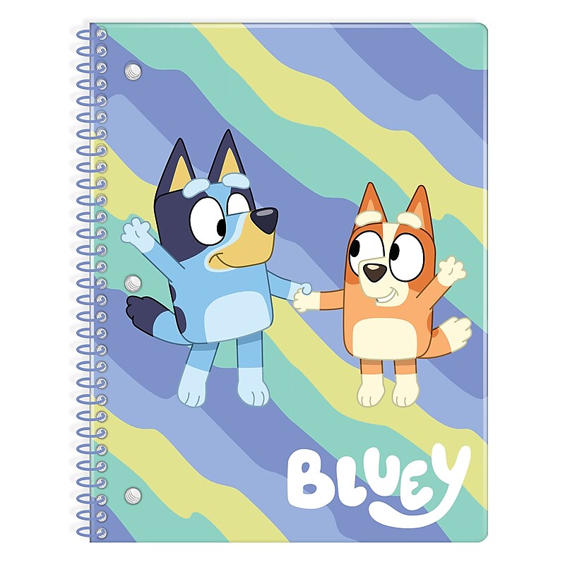Innovative Designs Bluey 1-Subject Notebooks, 8" x 10.5", Wide Ruled, 70 Sheets, Multicolored (717158BLU-SA) image 1