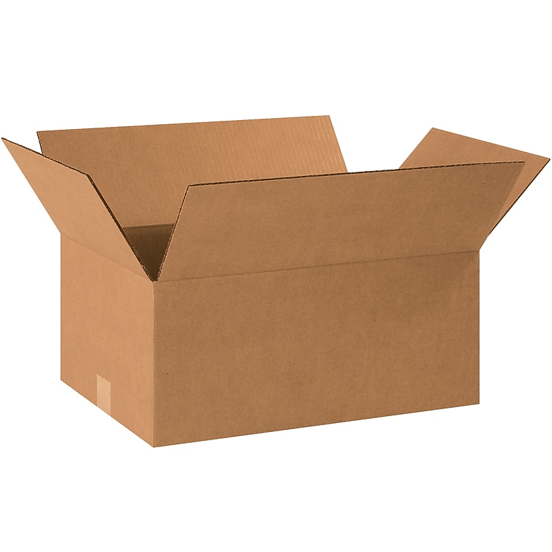 18.5" x 12.5" x 8" Shipping Boxes, 32 ECT, Brown, 25/Bundle (18128R) image 1