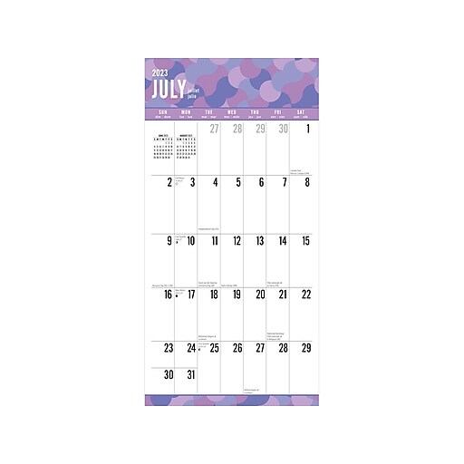 2023-2024 BrownTrout Large Print 12" x 12" Academic & Calendar Monthly Wall  Calendar (9781975467227) | Staples
