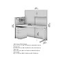 Bush Business Furniture Office in an Hour 63"H x 65"W Cubicle Panel Workstation, Pure White (WC36192-03STGK)~#|#~585C4674-436B-4E64-9F47EAD536032EDA_sc7