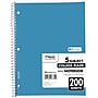 Mead 5-Subject Notebook, 8.5" x 11", College Ruled, 200 Sheets, Assorted Colors (06780)~#|#~585C7746-E1B3-4A93-B1993C89986C2A06_sc7