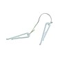 Nahanco Tie Back Clip, White, 100/Carton (TIE BK)~#|#~5860482E-4EA9-4735-96CD81E8051058D4_sc7