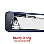 Staples 1" 3-Ring Non-View Binder, D-Ring, Navy Blue (26408-CC)~#|#~586351DA-D443-4D43-A57F72C437451889_sc7