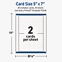 Avery Rectangle Invitation Cards , 5" x 7", Matte White, 20/Pack (19479399715)~#|#~5866E009-57FA-4FB2-B29B0B839F0EF44C_sc7
