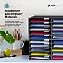 AdirOffice 30-Compartment Literature Organizer, 32" x 13", Black (501-30-BLK)~#|#~586A38CD-7D62-45C3-96273A9BE34E9C3D_sc7
