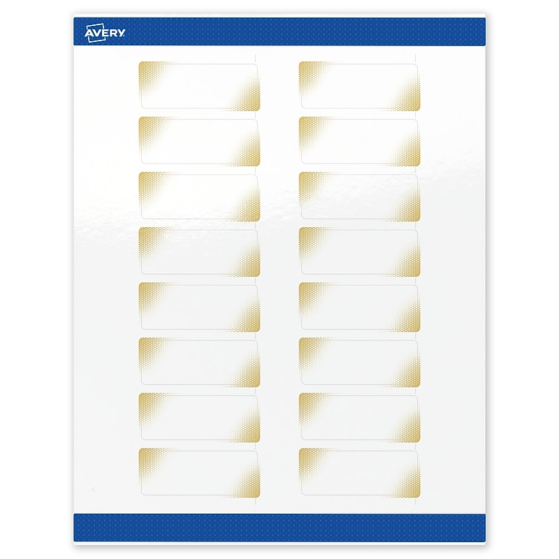 Avery Laser/Inkjet Rectangle Multipurpose Labels, 1" x 2-5/8", White, 160/Pack (S00-EWB) image 1