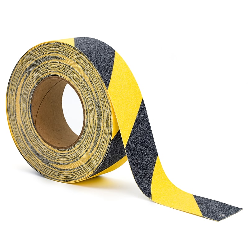 Tape Logic Anti-Slip Safety Tape, 3" x 20 yds., Black/Yellow (T96860BY) image 1