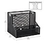 Mind Reader 4-Compartment Metal Vertical File Desk Organizer, Black (DEEPORG-BLK)~#|#~58701F1B-BABF-4381-B0F24646103717BD_sc7