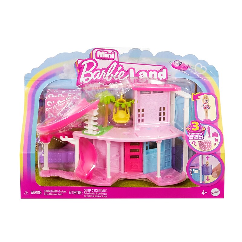 Mattel ​Barbie Plastic Mini Barbieland Doll House Playsets, 4/Pack (HYF45-CASE) image 1