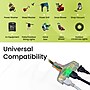 GoGreen Power 25' Indoor/Outdoor Extension Cord, 3-Outlet, 14 AWG, Orange (GG-15125)~#|#~588673CC-ED88-4FEC-B6FBDF44D03ED98B_sc7