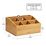 Mind Reader 7-Compartment Desk Organizer, Brown (BORG-BRN)~#|#~588807AC-FE9C-42FA-A125682C2AA36D0C_sc7
