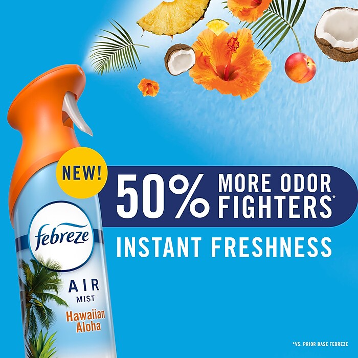 Febreze Air Mist Air Freshener Spray, Hawaiian Aloha Scent, 8.1 oz