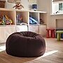 Flash Furniture Cotton Twill Small Solid Kids Bean Bag Chair, Brown~#|#~588B13A5-199A-44BC-B44BDD24117D16BF_sc7