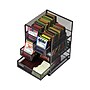 Mind Reader Metal 5-Compartment Tea Bag Organizer, 120 Tea Bag Capacity, Black (MMTDR5-BLK)~#|#~588FF78A-BA7A-4771-BA97DD1B94F2D8E2_sc7