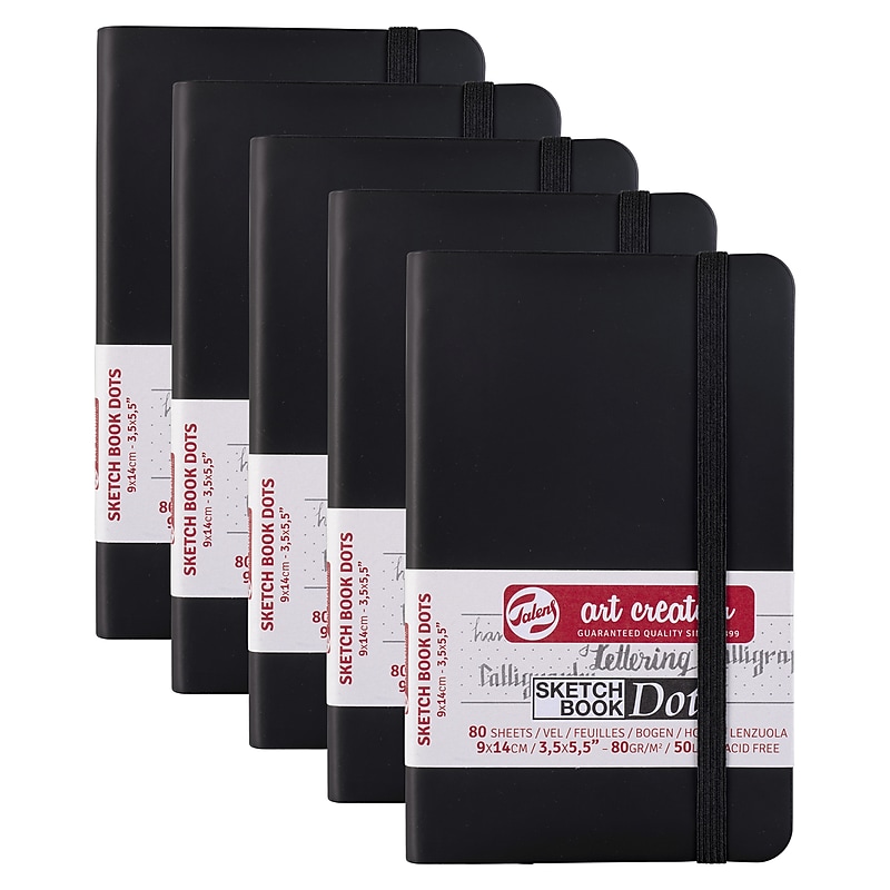 Talens Art Creation 3.5" x 5.5" Sketch Book, 80 Sheets/Book, 5/Bundle (TLN9314401M-5) image 1