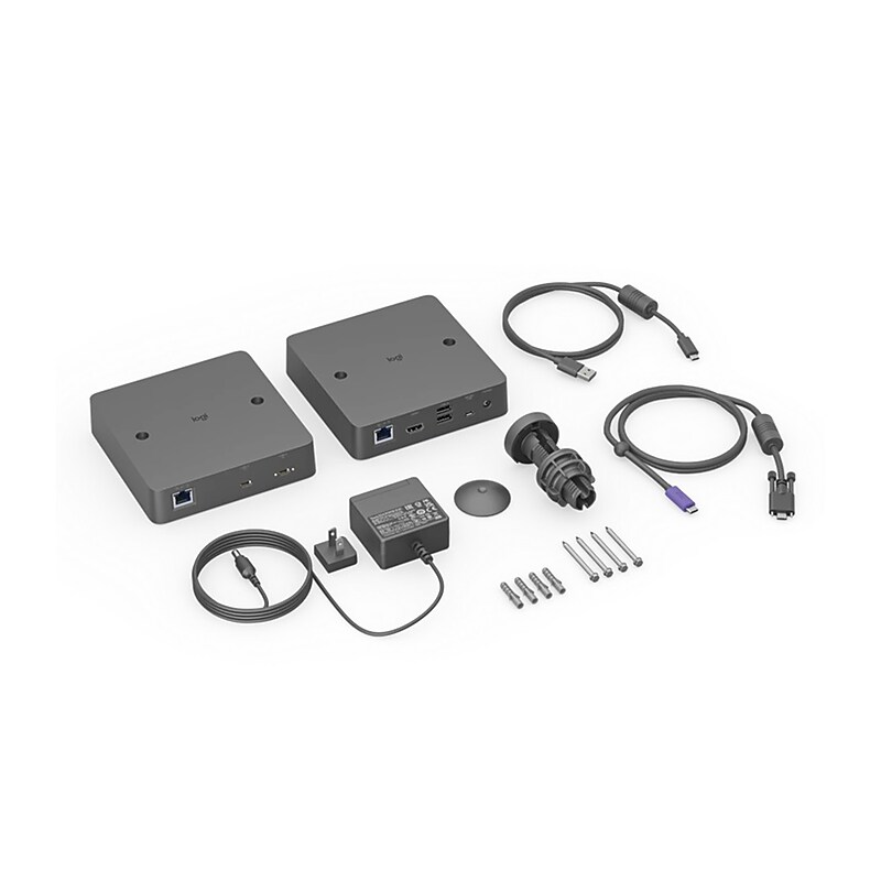Logitech Extend 802.11ac 1200 Mbps Dual-Band WiFi 5 Range Extender, Black (952-000188) image 1