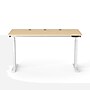 VersaDesk PowerLift 60"W Electric Rectangular Adjustable Standing Desk, Maple/White (PLSDR6024-WM-APP)~#|#~58928A4F-E535-401A-B7F35A9AEFD50900_sc7
