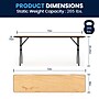 Flash Furniture Gael Training Room Table, 72" x 18", Natural Wood Grain (YTWTFT18X72TBL)~#|#~5895802B-8067-4B03-8B1CA93C63AACC1F_sc7