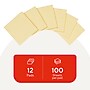 Staples Recycled Sticky Notes, 3" x 3", Sunshine Collection, 100 Sheets/Pad, 12 Pads/Pack (S33YR12/52564)~#|#~589C2576-BF90-45B2-942BA17CB46ABF01_sc7