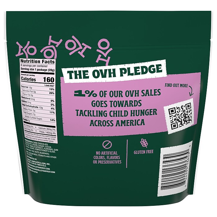 Orchard Valley Harvest Dark Chocolate Covered Almonds, 8 oz., 8