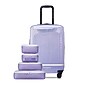 Delsey x Florence by Mills Gotta Glow 20" Hardside Suitcase, 4-Wheeled Spinner, Translucent Purple (F4398180588M9)~#|#~58A4A56E-1156-4492-A05578E943A5A93A_sc7