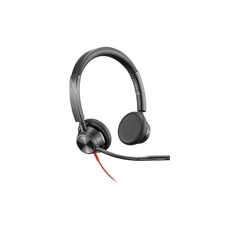 Poly Blackwire 3225 Wired Noise Cancelling Headset, 3.5mm, UC Certified (7S4M7AA) image 1