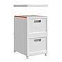 Techni Mobili Storage Container with Lid, Plastic, White, 2/Pack (RTA-SBXF205)~#|#~58A5B5DE-2249-4868-B39DC19B65F6D1D5_sc7