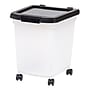 Iris 32.5 Quart Storage Container with Lid, Plastic, Black (585126)~#|#~58A78A84-ABCA-4E51-AA5FE28BEE515B13_sc7