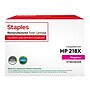 Staples Remanufactured Magenta High Yield Toner Cartridge Replacement for HP 218X (STW2183XR)~#|#~58AAA3F1-BB1C-4D9E-AECAD176A099B0AE_sc7