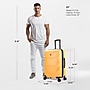 DUKAP Zonix 26" Hardside Suitcase, 4-Wheeled Spinner, TSA Checkpoint Friendly, Mustard (DKZON00M-MUS)~#|#~58AB0909-78A5-4C08-A3C1CB7824187CDA_sc7