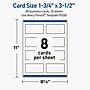 Avery Rectangle Business Cards, Matte White, 80/Pack (19479399742)~#|#~58ACD51F-C1B2-49CD-A6EDD2C5351343A7_sc7