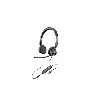 Poly Blackwire 3225 Wired Noise Cancelling Headset, 3.5mm, UC