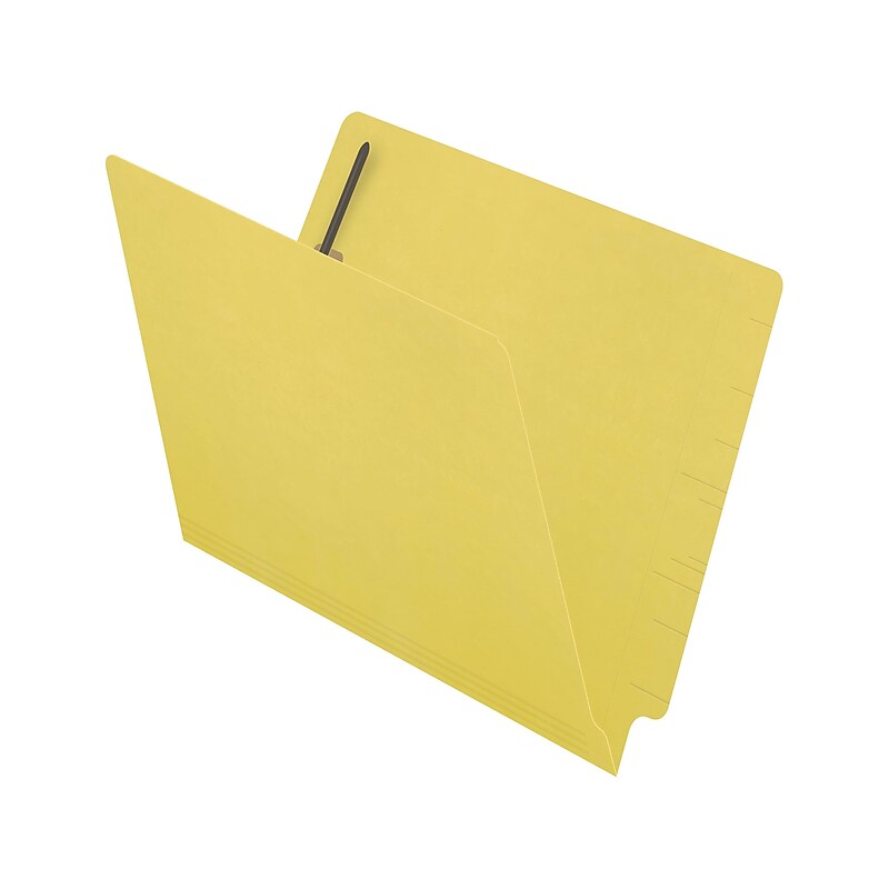 Medical Arts Press Reinforced End Tab File Folder, Straight Cut, Letter-Size, Yellow, 250/Carton (S-01602-YLW-B) image 1