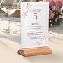 Excello Global Products Generic Holder, 4" x 6", Vertical, Desktop/Countertop, Brown Acrylic (SGNH-WB-4X6)~#|#~58B60C5D-F8FF-4285-BFF51B25BC50113E_sc7