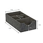 Household Essentials 3-Compartment Drawer Organizers, Graphite Linen, 2/Pack (7574-1)~#|#~58B9D2F7-5A11-46FC-811670C84ECE7A05_sc7